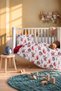 100% Cotton Baby Duvet Cover Set with Animal Print, 4-Piece Set (100x150)