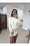 Women's Wool Blend, Elbow-Length, Sleeve Detail, Stylish Knit Sweater Suitable for Everyday Wear - 2