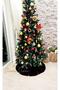 Plush Christmas Tree Skirt, Christmas Fir Tree Skirt, Dark Brown, 150 cm in Diameter - 2