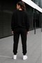 ZERO-NECK BRUSHED INSIDE TRACKSUIT, SEASONAL, 4-STRIPE PRINT, WOMEN'S/MEN'S UNISEX STYLE - 2