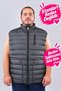Plus-Size Men's Puffer Vest with Zipper - 2