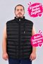 Plus-Size Men's Puffer Vest with Zipper - 2