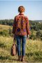 Women's Suzani Embroidered Velvet Jacket – Ethnic Bohemian Design - 2