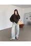 Women's Oversized Half-Turtleneck Knit Sweater - 3