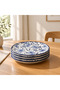 Reye Bleu Set of 4 Dessert Plates Lamé - 4