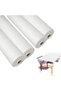 MZDT (Pack of 4) Disposable Massage Table Paper Roll, White Non-Woven Bed Sheet Roll for Spa, Salon, Beauty Clinic, Massage Bed & Treatment Table, Hygienic Protective Cover Paper