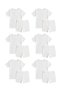 Boys' Ribbed Cotton Undershirt and Boxer Briefs Set 6-Pack – White