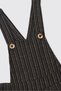 Black Dress for Baby Girls with a Glittery Herringbone Pattern - 3