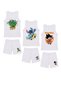Boys 3-Piece Loungewear Set – Ninja Turtles, Stitch & Dragon Ball Tank Top & Shorts