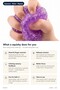 Bubble Bead Squishy Ball Stress Relief Fidget Toy – Purple - 5