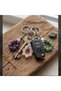 Peace and Good Luck Are in Your Keychain: Amethyst, Rose Quartz & Aventurine 3-Piece Set - 4
