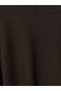 Peak New Season Brown Flared Skirt with Zipper at the Waist - 3
