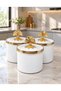 9 CM SMALL WHITE 3-PIECE ENAMELED JAR SET & SPICE JARS