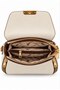 Women's 3-compartment Clutch Bag and Shoulder Bag, white - 6