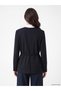 Peak New Season Navy Blue Double-Breasted Striped Women's Blazer Jacket. - 4