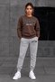 Crew-Neck Sweatshirt with Brushed Inside Print, Seasonal "Boston 1967" Print, Women's/Men's Unisex Style