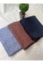 Modest Cotton Soft-Textured Jacquard Shawl 3-Piece Set and Makeup Mirror - 3