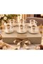 SET OF 6 BUTTERFLY COFFEE CUPS, WHITE - 3