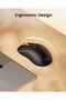 فأرة لاسلكية بتقنية البلوتوث، فأرة USB-C، فأرة EM15 قابلة للشحن، صغيرة الحجم، محمولة، لاسلكية، من النوع C، مناسبة لأجهزة الكمبيوتر المحمولة، والأجهزة اللوحية، وأجهزة الكمبيوتر المكتبية، وأنظمة التشغيل ويندوز وماك أو إس - باللون الأسود. - 6
