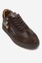 Women's flat lace-up shoes, genuine leather, mm 365, brown. - 2