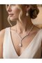 Valide Sultan Necklace and Earrings with Crystal Drops - 3