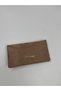 Women's Suede Chain Strap Clutch Bag with Charm Details - 6