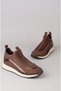 SEÇ MS03 WOMEN'S SNEAKERS WITH Rhinestones, BROWN - 6