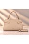 Textured Handheld Logo Tote Bag
