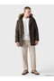 Relaxed Fit Men's Hooded Puffer Coat - 2