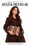 Nora Women's Portfolio Handbag - Patterned Clutch Bag with Wrist Strap - 6