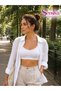 2-Pack of Thick, Straight-Strap Cotton Bralettes—Wire-Free and Comfortable - 3