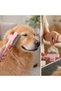 Cat and Dog Matting-Removing Comb, Single-Sided Metal-Toothed Pet Grooming Comb with Ergonomic Handle - 3