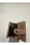 Women's Suede Keychain Wallet with Detailed Design - 3
