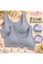2-Pack of Thick, Straight-Strap Cotton Bralettes—Wire-Free and Comfortable - 4