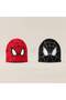 Spider-Man-Printed Reversible Boys' cotton jersey beanie – Red/Black