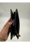 Large Glossy Leather Wallet with Phone Compartment - 6