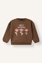 Crew Neck Soft Fleece Thick Fabric Printed Sweatshirt for Baby Girl I5085A526Wn - 3