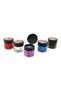 Set of 3 Odorless Ashtrays with Lids – Patterned Model with Glass Bodies, Ashtrays for Home, Balcony, Garden, and Office - 2