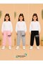 Winter, Spring, and Autumn Elastic-Leg Sweatpants Set in Black, Pink, and Gray (3-Piece) - 2