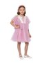 Dragonfly Dress with Sequins Dark Pink