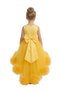 Layered Party Dresses Tutu Gown Dirty Yellow - 3