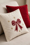 New Year's Themed Punch Embroidered 2-Piece Throw Pillow Cover Set |   Zippered 42X42 cm |   Modern Sofa Throw Pillow, Christmas Patterned, Decorative - 3