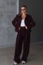 Velvet Blazer and Palazzo Pants Set - 3