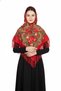 Traditional Red Folk Shawl - 4