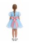 Tulle Volume Dress Blue – Blue Pink - 3