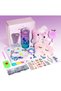 Mermaid Toys Gifts for Girls 4-10 Years Old, Girls Birthday Gifts Set with Light Up Star Pillow Diary Plush DIY Water Bottle Kits, for Daughter Niece Christmas New Year