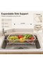 سلة مصفاة قابلة للتمدد ذات شبكة دقيقة، توضع فوق الحوض. - 4