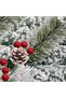 9FT Christmas Garland with 50 Lights, Artificial Christmas Decorations with Pine Cones and Berry Clusters, Holiday Garland for Indoor Outdoor Stairs Door Fireplace,New Year Decor (white) - 5