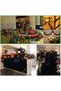 9FT Christmas Garland with 50 Lights, Artificial Christmas Decorations with Pine Cones and Berry Clusters, Holiday Garland for Indoor Outdoor Stairs Door Fireplace,New Year Decor (Gold) - 6