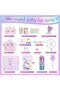 Mermaid Toys Gifts for Girls 4-10 Years Old, Girls Birthday Gifts Set with Light Up Star Pillow Diary Plush DIY Water Bottle Kits, for Daughter Niece Christmas New Year - 3
